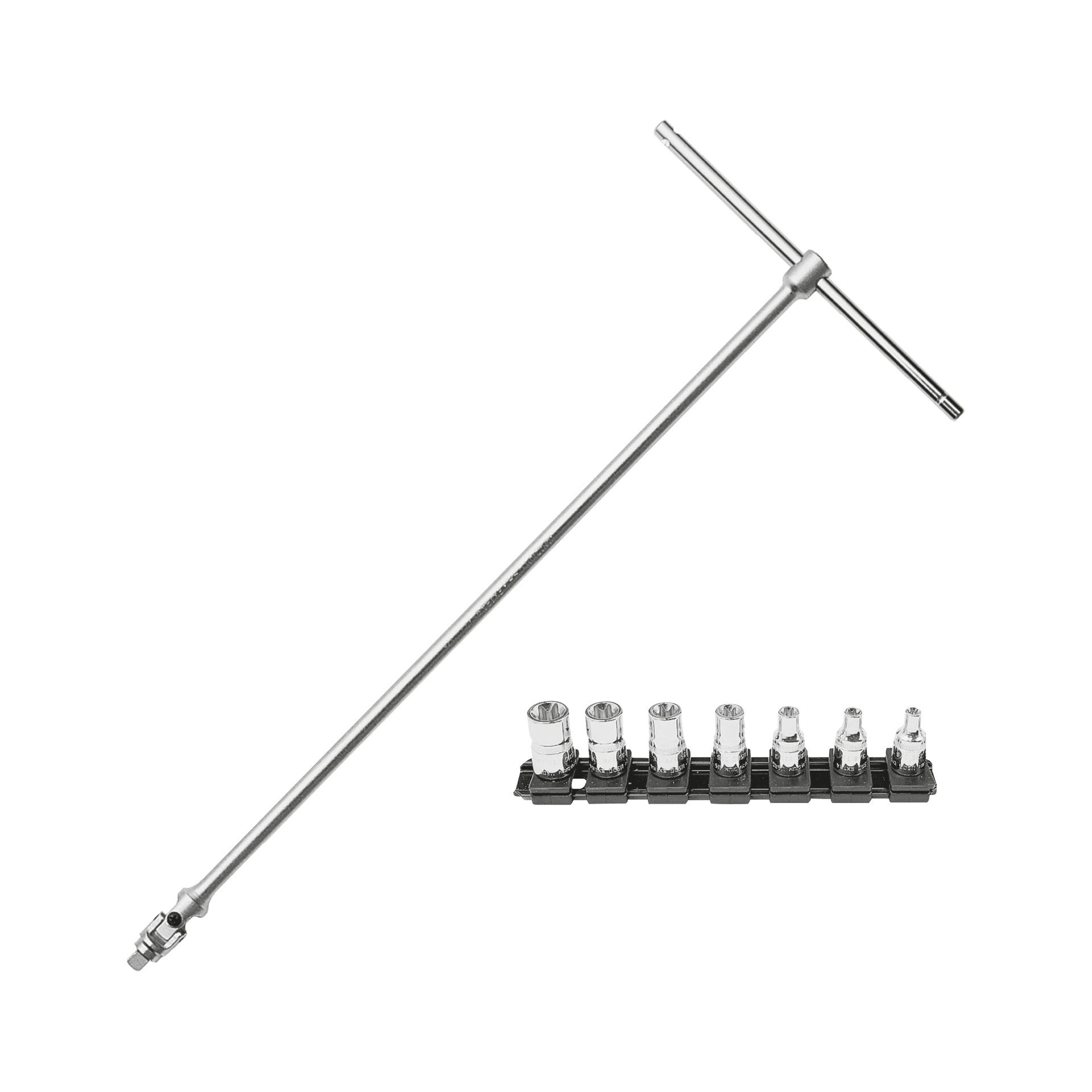 273 1/2 Q NTX/S7 - Swivel wrench with 7 female torx® socket wrenches - Usag - U02730206 273 1/2 Q NTX/S7 - Swivel wrench with 7 female torx® socket wrenches - Usag - U02730206